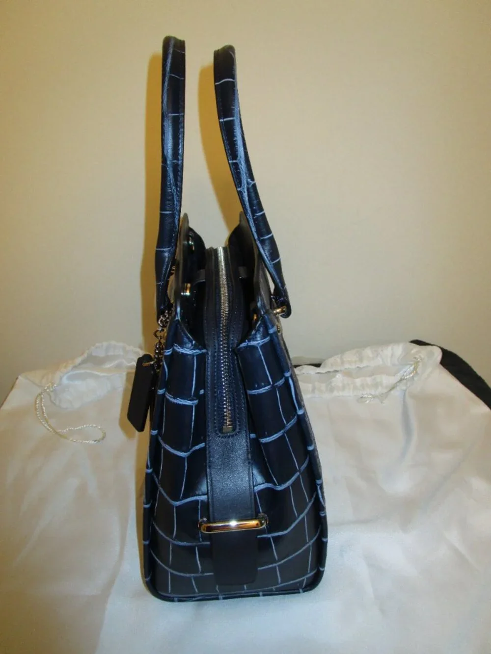 Coach Denim Croco Swagger - Picture 2 of 13